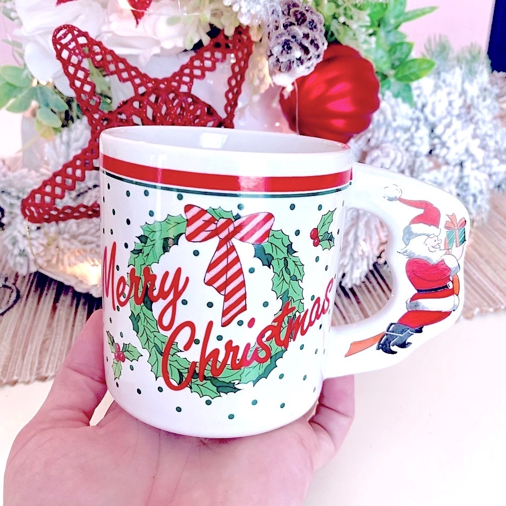 VINTAGE RARE🎄 Pottery Barn Christmas Mug